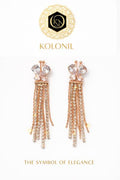 Rose Luxe Butterfly Tassel Earrings