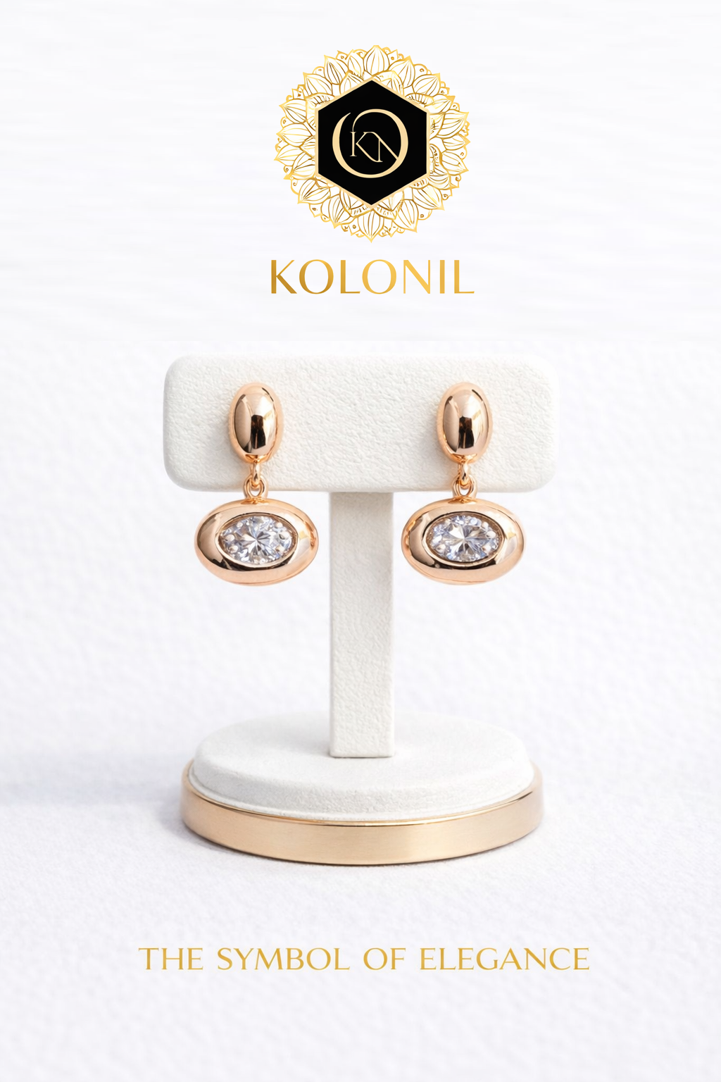 Aurora Halo Crystal Drop Earrings