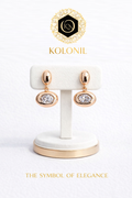 Aurora Halo Crystal Drop Earrings