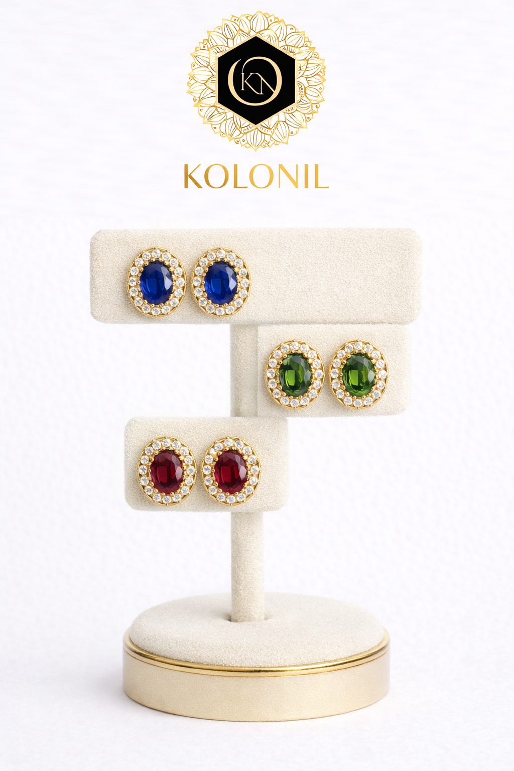 Kolonil Celestia Gemstone Studs